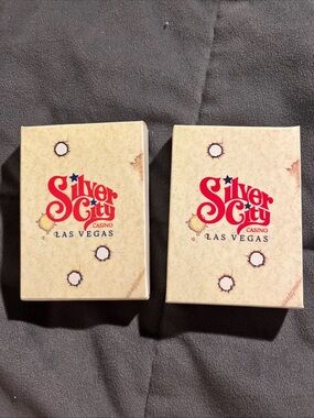 Silver City Casino Las Vegas Playing Card Decks - Beige